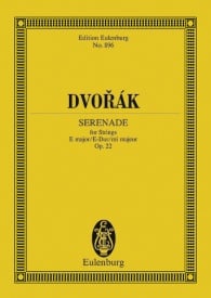 Dvorak: Serenade E major Opus 22 B 52 (Study Score) published by Eulenburg